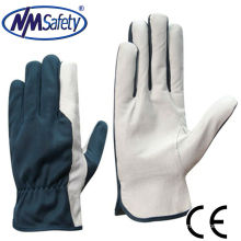 NMSAFETY pig grain reflective leather working glove